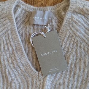 Everlane Alpaca V Neck Sweater